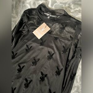 Playboy mesh dress by MissGuided